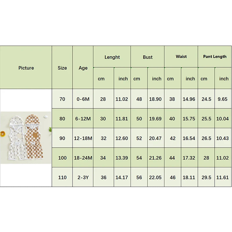 Lioraitiin Toddler Baby Boy Checkered Outfit Tree Print Sleeveless