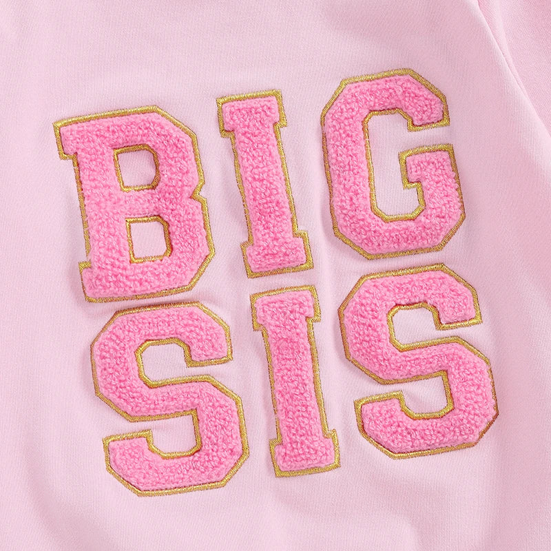 Lioraitiin 1-6Y Kids Girls Skirt Set, Long Sleeve Embroidery Letter