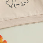 Lioraitiin Toddler Girls Halloween Sweatshirt Ghost Pumpkin Print