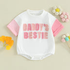 Lioraitiin Newborn Baby Girl Romper Daddy s Girl Embroidery Romper