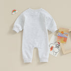 Lioraitiin 0-18M Infant Baby Girl Boy Romper Soccer Letter Print Long