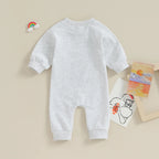 Lioraitiin 0-18M Infant Baby Girl Boy Romper Soccer Letter Print Long