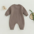 Lioraitiin 0-18M Infant Baby Boys Girl Jumpsuit Cute Letter