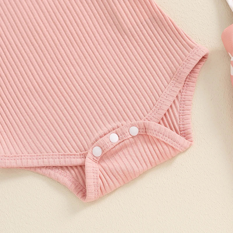 Lioraitiin Baby Girls Shorts Set, Short Sleeve Romper with Flower