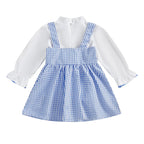Lioraitiin 1-6Y Kids Girls 2 Piece Outfit, Long Sleeve T-shirt with