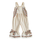 Lioraitiin Toddler Baby Girl Easter Romper Adorable Bunny Themed