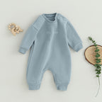 Lioraitiin 0-18M Infant Baby Boys Girl Jumpsuit Cute Letter