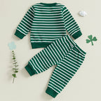 Lioraitiin 3M-3Y Toddler Baby Boy St Patricks Day Outfit Clover