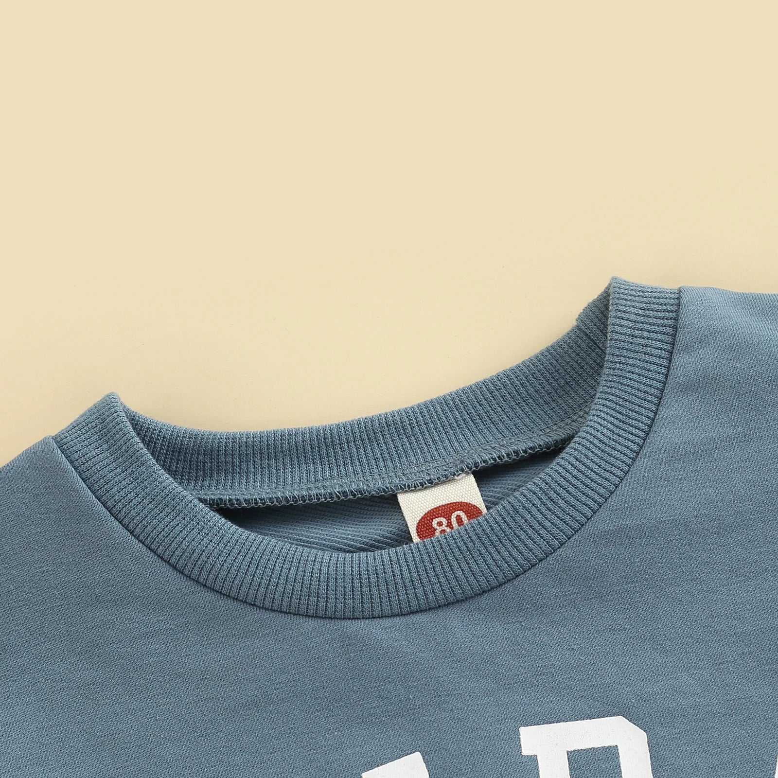 Lioraitiin 0-3Years Toddler Baby Boys Letter Print Round Neck Long