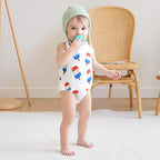 Lioraitiin Newborn Baby Boys Fourth of July Romper for Girls Cute