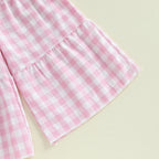 Lioraitiin Toddler Girl Eyelet Embroidery Cami Tops+Elastic Waist