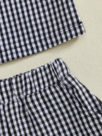 Lioraitiin Toddler Baby Girls Plaid Outfit Fashionable Cute Flying