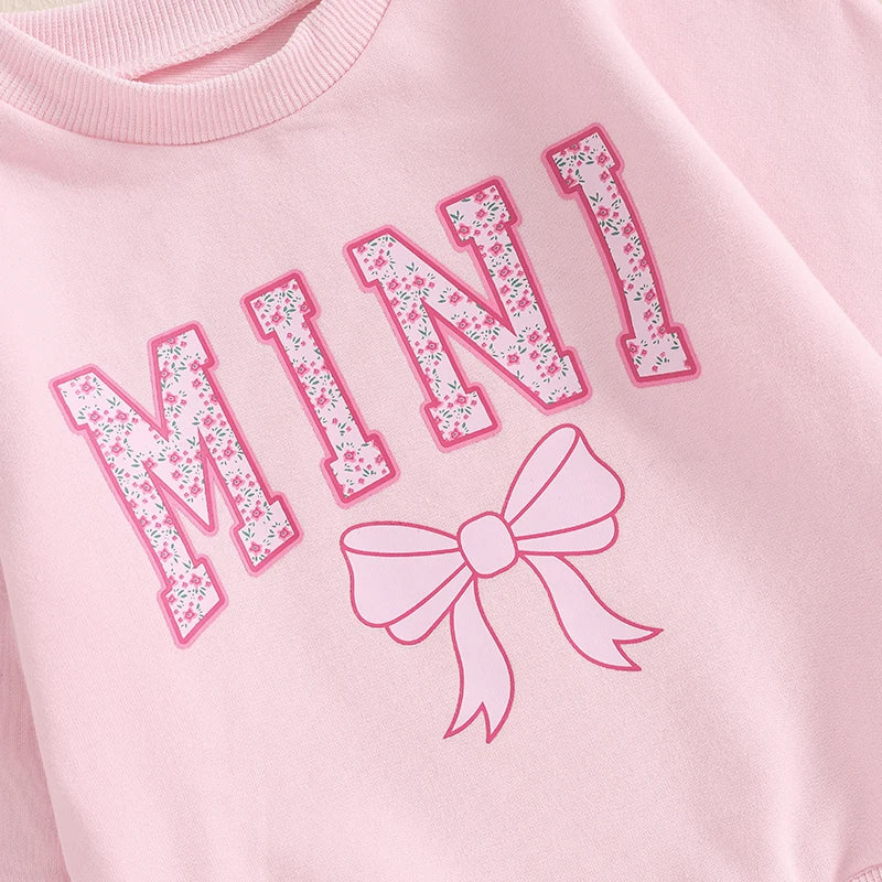 Family Matching Sweatshirt Parent-child Long Sleeve Crewneck Letter