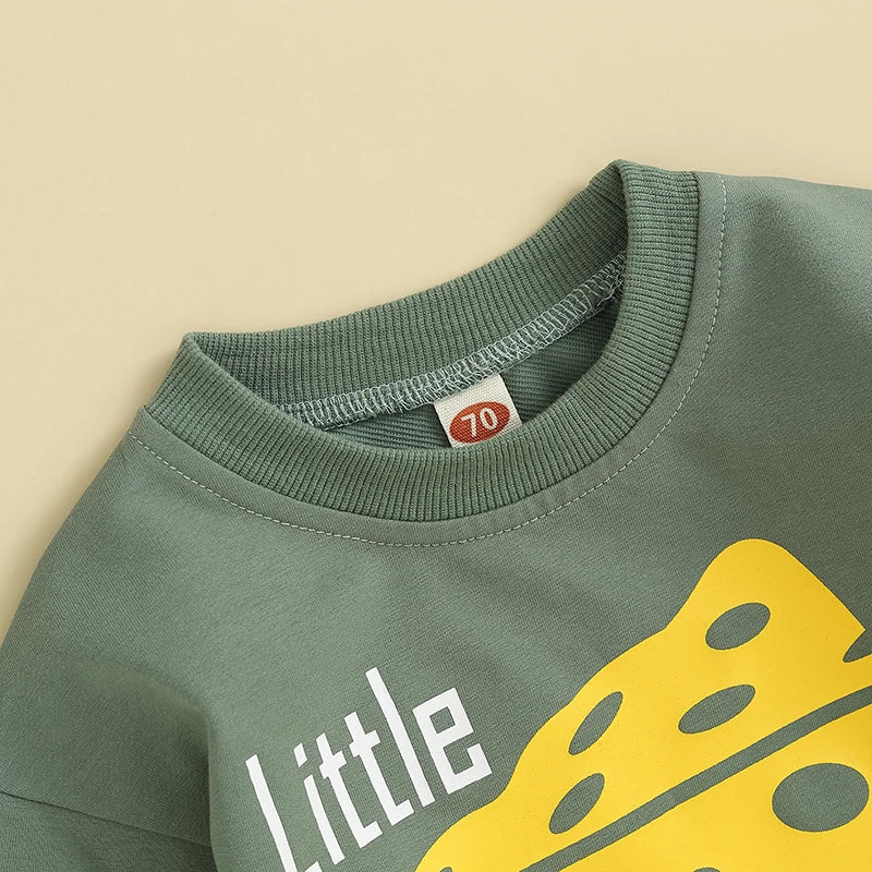 Lioraitiin 0-24M Baby Boy Girl Football Bodysuit Sweatshirt Oversize