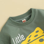 Lioraitiin 0-24M Baby Boy Girl Football Bodysuit Sweatshirt Oversize