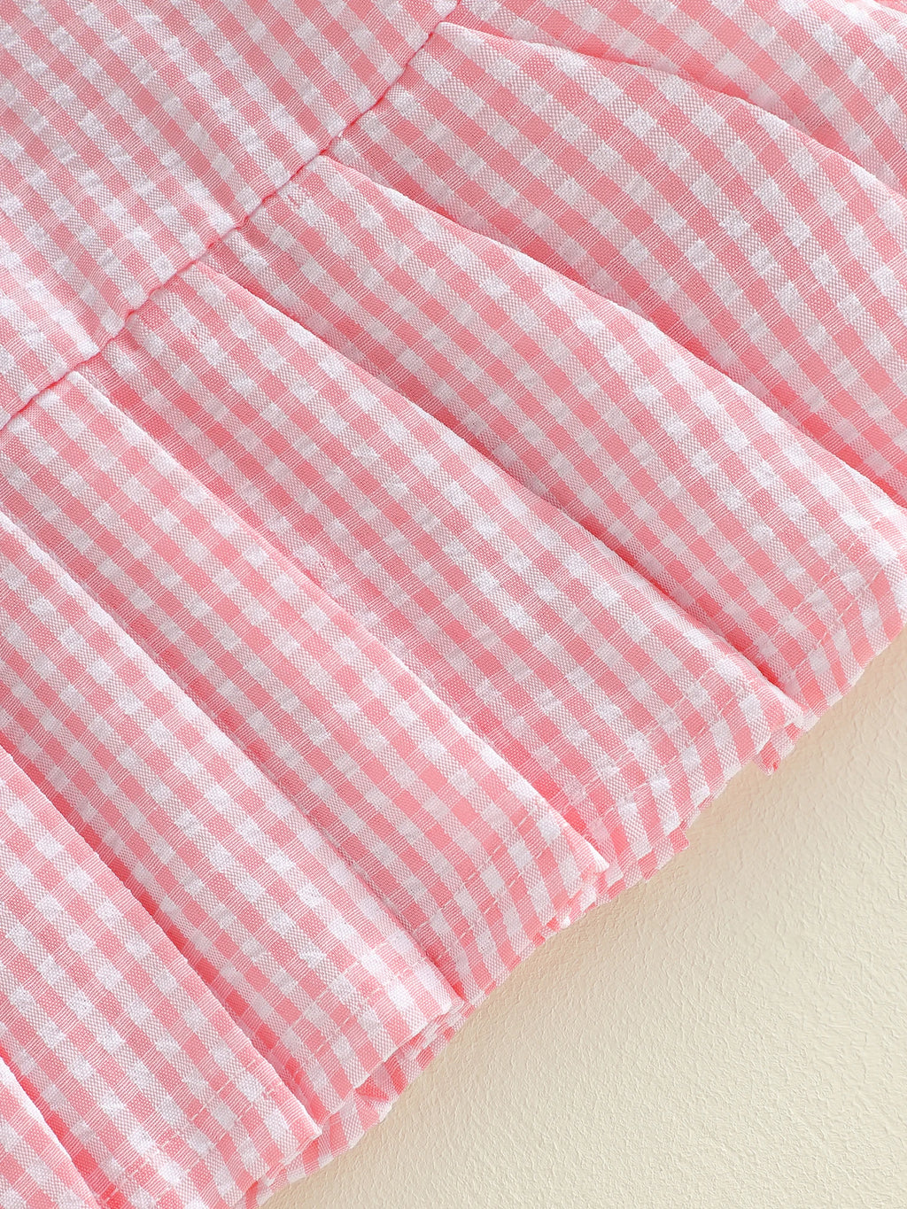 Lioraitiin Toddler Girl A Line Dress Plaid Print Lapel Short Sleeves