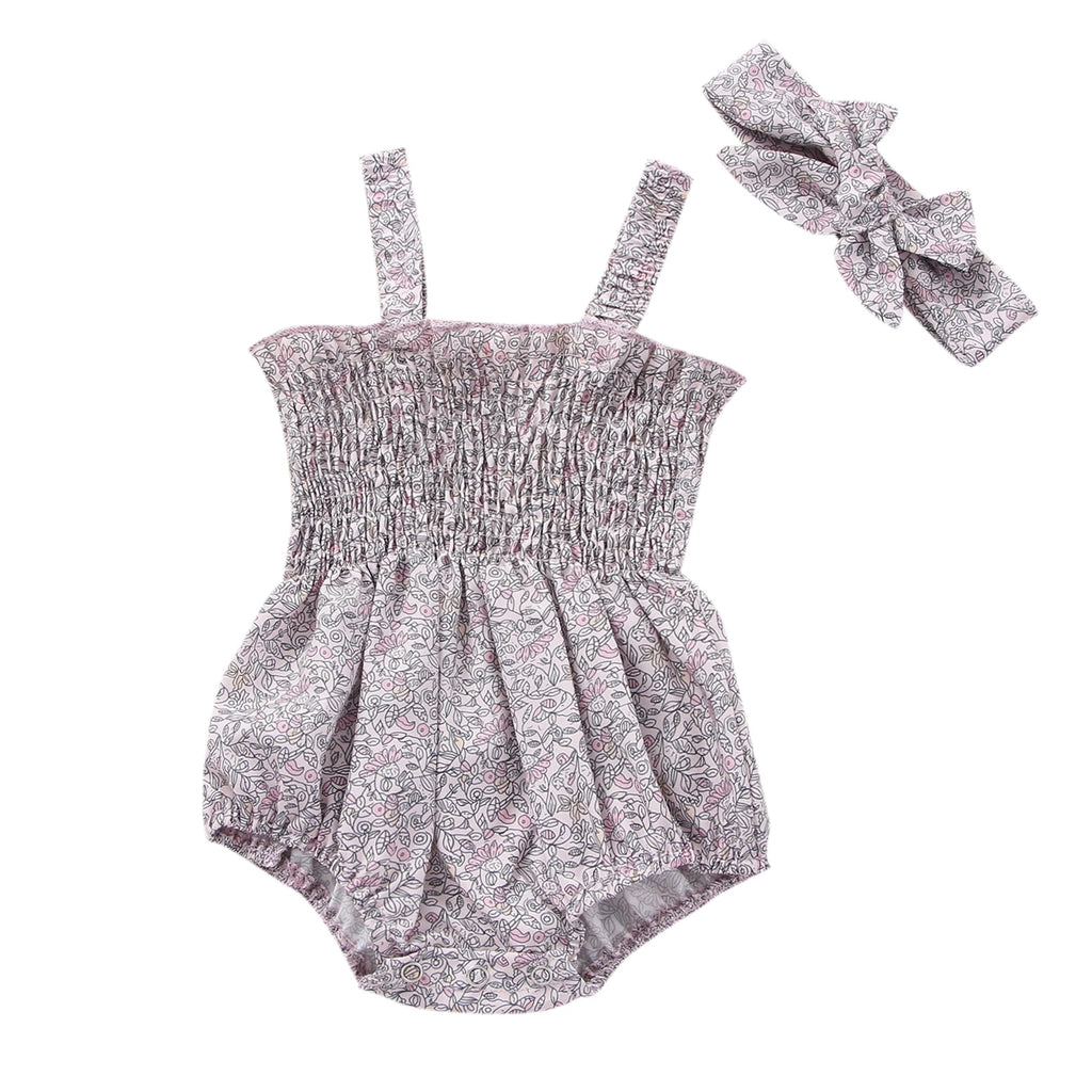 Lioraitiin 0-18M Newborn Infant Baby Girl Fashion Bodysuit Sleeveless