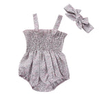 Lioraitiin 0-18M Newborn Infant Baby Girl Fashion Bodysuit Sleeveless