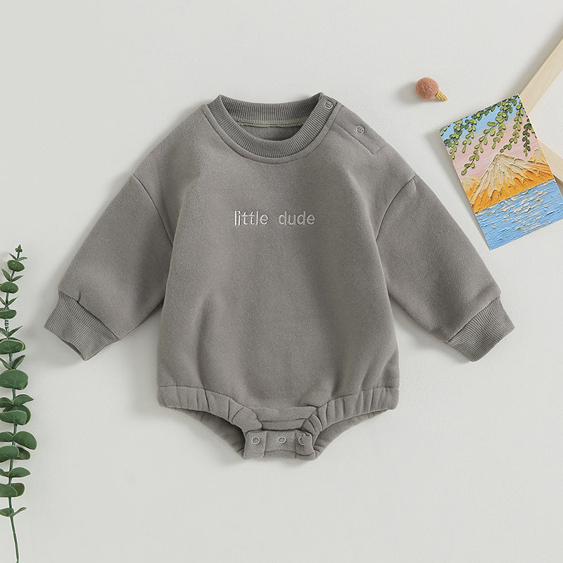 Lioraitiin 0-18M Infant Baby Boys Sweatshirt Bodysuit Long Sleeve
