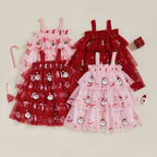 Lioraitiin Toddler Baby Girl Christmas Dress Santa Claus Print