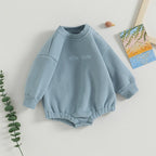 Lioraitiin 0-18M Infant Baby Boys Sweatshirt Bodysuit Long Sleeve