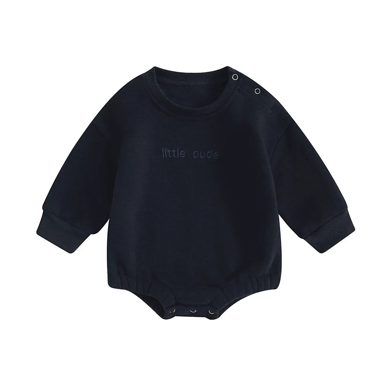 Lioraitiin 0-18M Infant Baby Boys Sweatshirt Bodysuit Long Sleeve