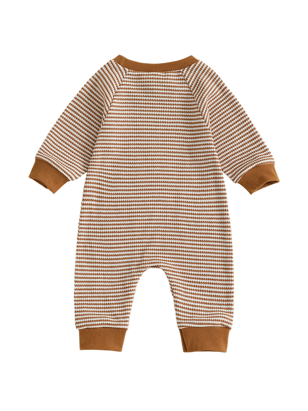 Lioraitiin Baby Boy Sweatshirt Romper Rugby Stripe Print Long Sleeve