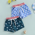 Lioraitiin Toddler Baby Boys Beach Shorts Kids Independence Day