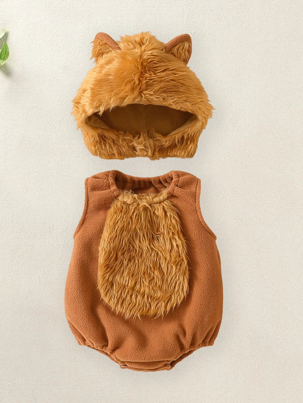 Lioraitiin Baby Boys Halloween Wolf Costume Plush Patchwork