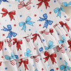 Lioraitiin Baby Girl 4th of July Outfit Love Heart Star Pattern