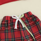Toddler Baby Girls Boys Christmas Outfits Santa Claus Candy Print