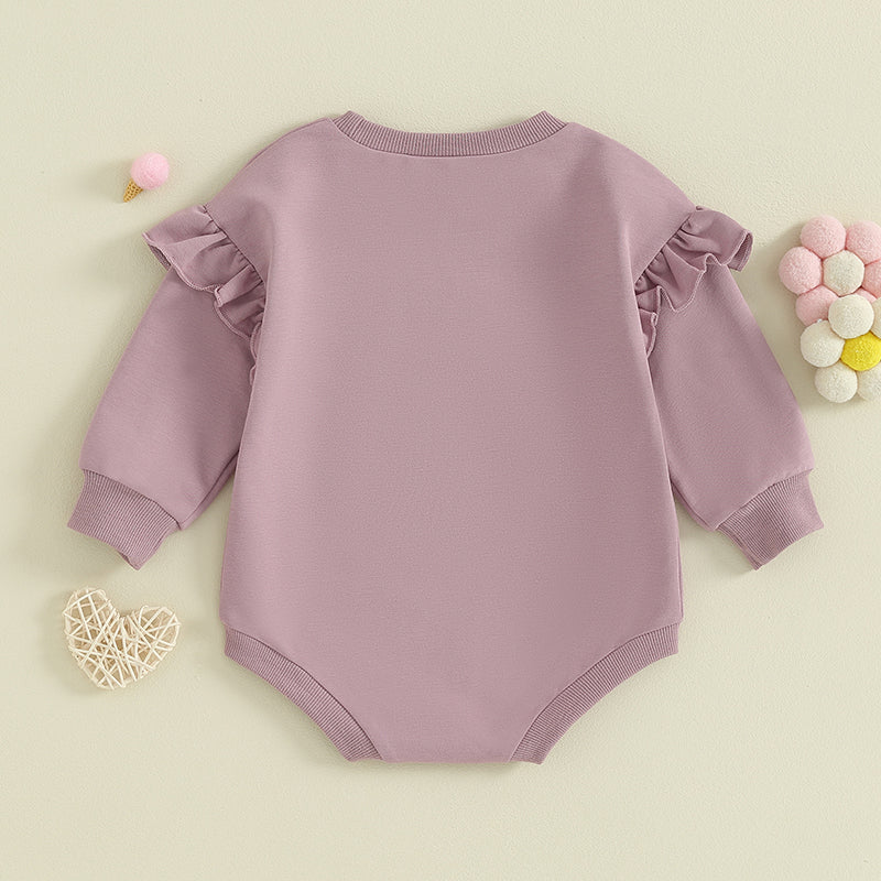 Lioraitiin 0-18M Daddys Girls Newborn Baby Ruffle Long Sleeve