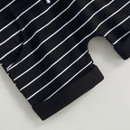 Lioraitiin 0-4Years Kids Baby Boy 2Pcs Outfits Striped Sleeveless