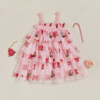 Lioraitiin Toddler Baby Girl Christmas Dress Santa Claus Print