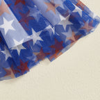 Toddler Girls Fourth of July Cami Dress Sleeveless Stars Print Wing