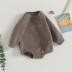 Lioraitiin 0-18M Infant Baby Boys Sweatshirt Bodysuit Long Sleeve