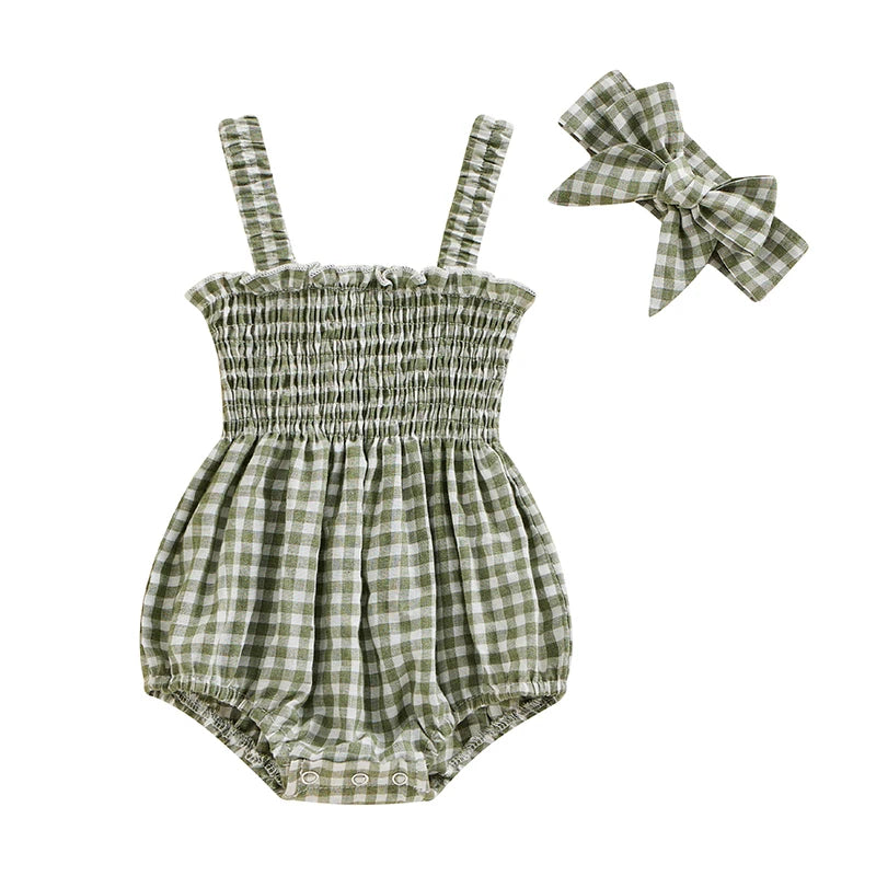 Lioraitiin 0-18M Newborn Infant Baby Girl Fashion Bodysuit Sleeveless